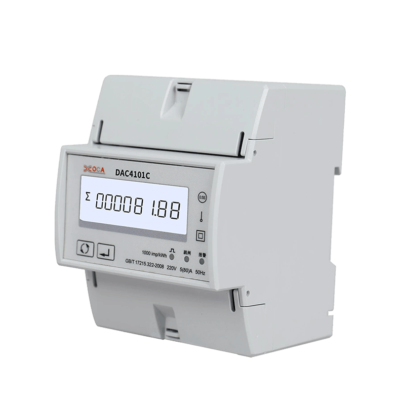 DAC2101 DIN Raylı Tek Fazlı LCD Ekranlı Çoklu Tarife Modbus Enerji Sayacı