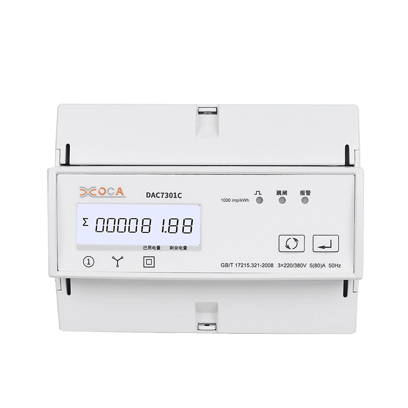 Dac7301c DIN Raylı AC Üç Fazlı Modbus Tarife Elektrikli Kablosuz Enerji Sayacı