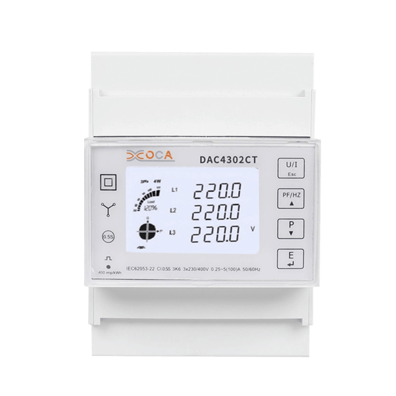 Dac4302CT DIN Raylı AC Üç Fazlı Akıllı Enerji Sayacı