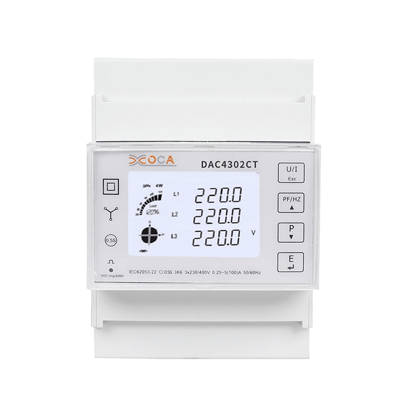 Dac4302CT DIN Raylı Üç Fazlı Modbus Tuya Elektrik Enerjisi Ölçer Güç Ölçer