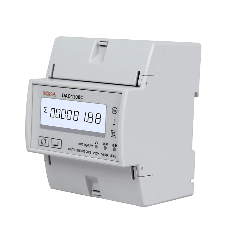 DAC4100C Tek Fazlı DIN Ray Modbus Akıllı Uzaktan Kumandalı Enerji Ölçer