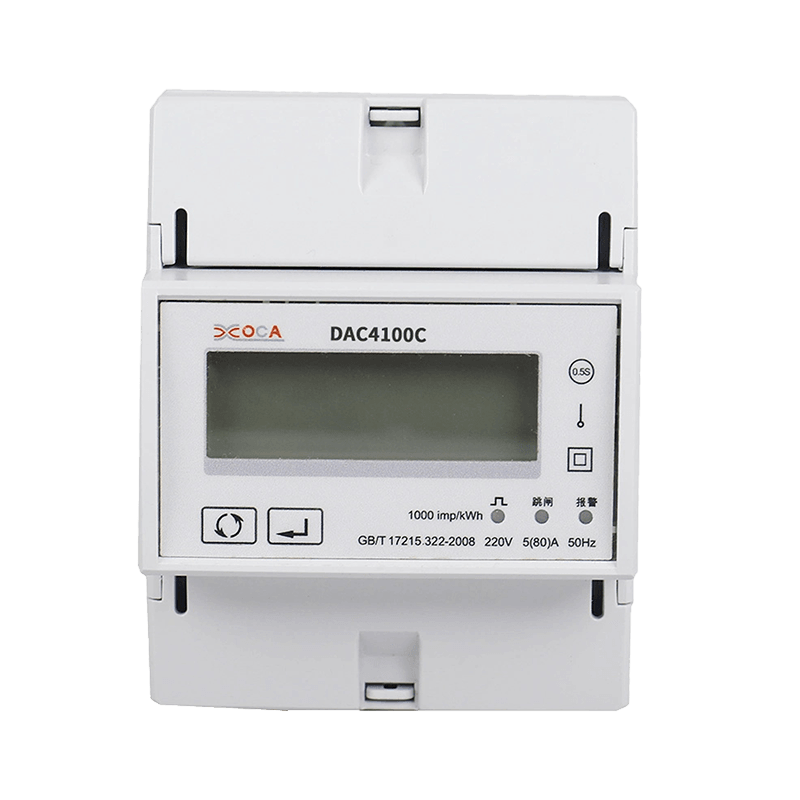 DAC4100C Tek Fazlı DIN Ray Modbus Akıllı Uzaktan Kumandalı Enerji Ölçer