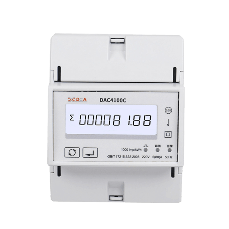 DAC4100C Tek Fazlı DIN Ray Modbus Akıllı Uzaktan Kumandalı Enerji Ölçer