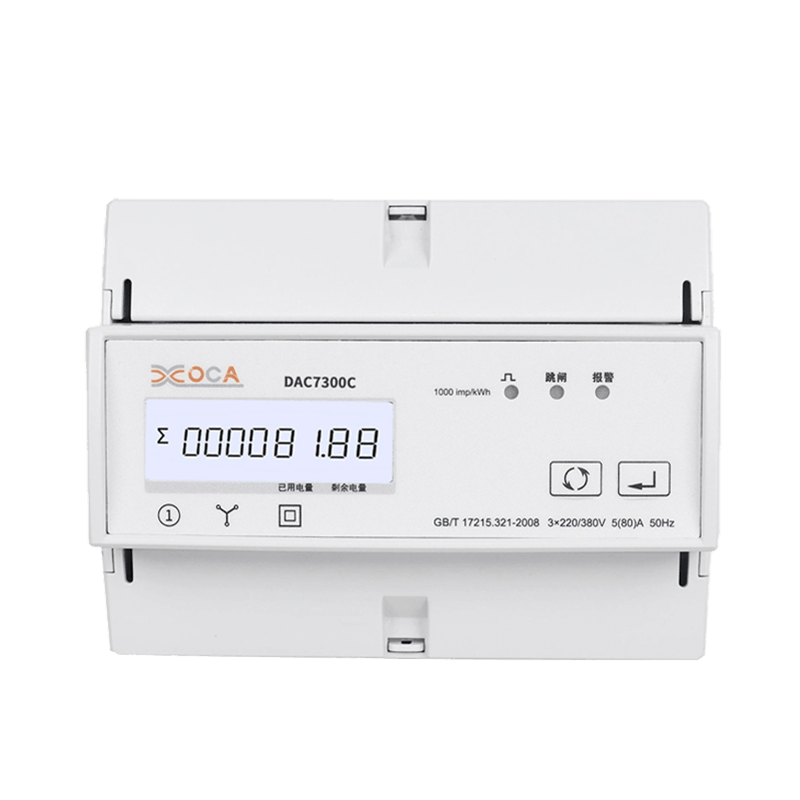 DAC7300C DIN Ray Üç Fazlı Modbus AC Röle Elektrik Güç Ölçer