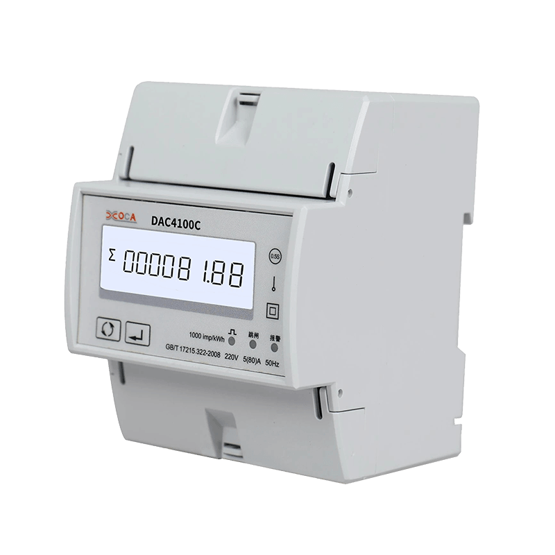 Dac4120c DIN Raylı Tek Fazlı AC Modbus Akıllı Çok Fonksiyonlu Enerji Ölçer