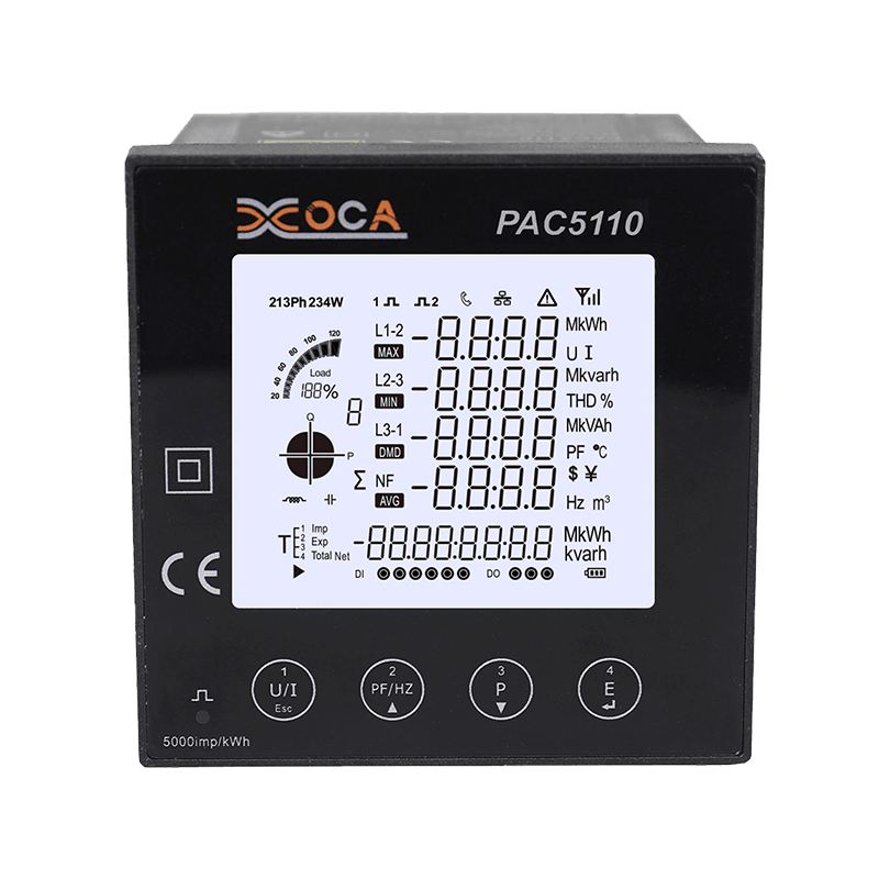 PAC5110 Üç Fazlı Panel RS485 Modbus Dijital Elektrik Enerjisi Sayacı Güç Ölçer