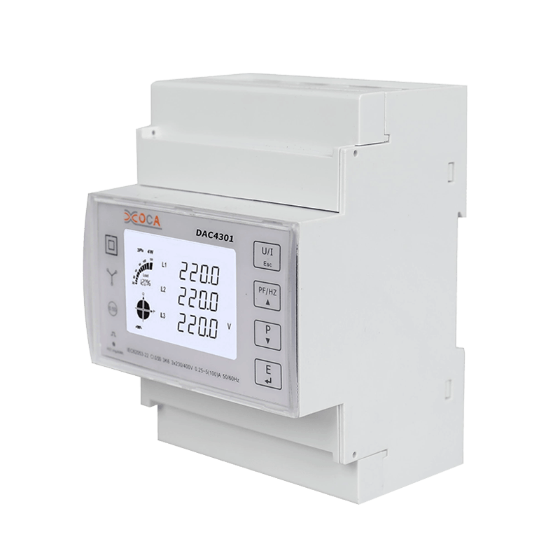 DIN Raylı Üç Fazlı Modbus Akıllı Kablosuz Elektronik Sayaç