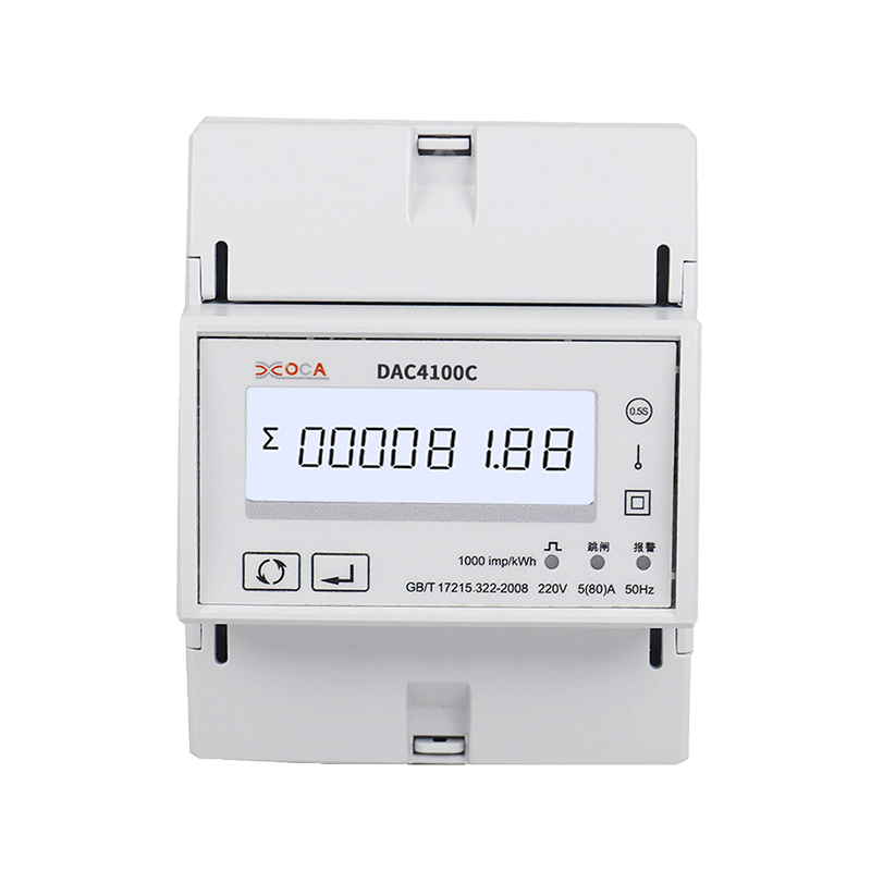 DAC4100C Tek Fazlı DIN Ray Modbus Akıllı Uzaktan Kumandalı Enerji Ölçer