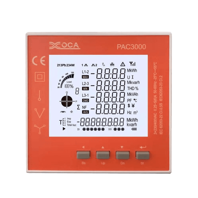 PAC3100 Akıllı Dijital LCD WiFi Elektronik Güç Ölçer