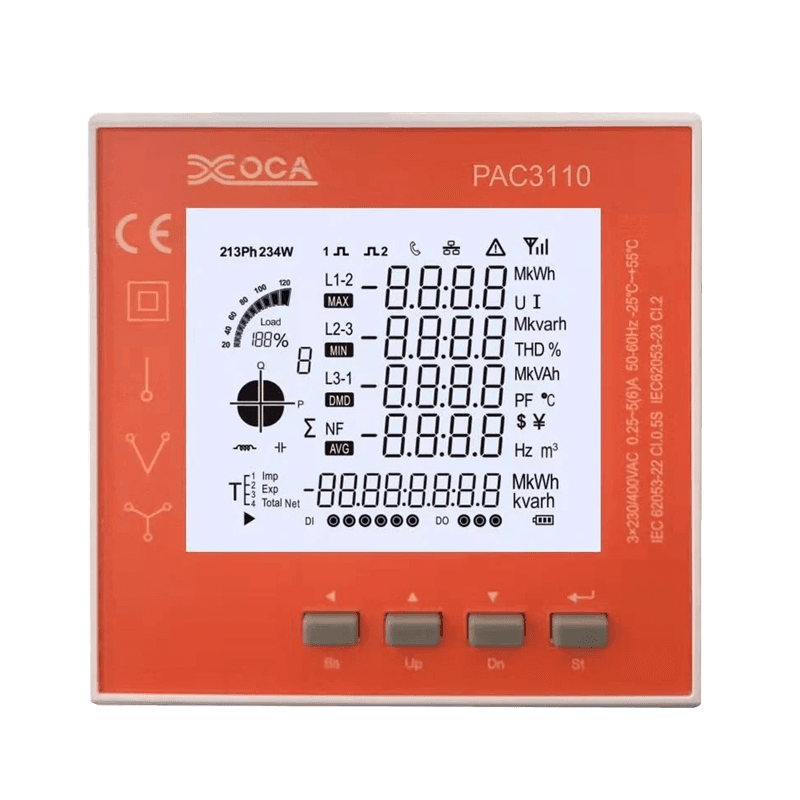 PAC3100 Akıllı Dijital LCD WiFi Elektronik Güç Ölçer