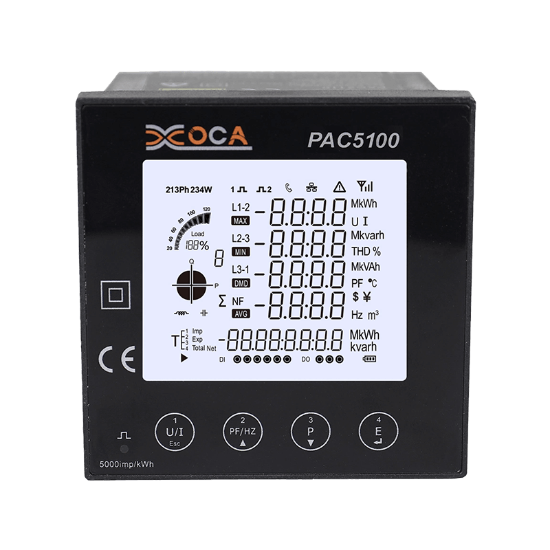 PAC5100 Tek Fazlı Akıllı WiFi Çok Fonksiyonlu Akıllı Panel Metre