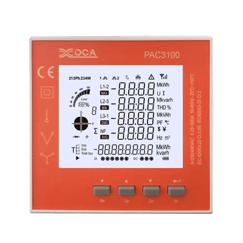 PAC3000 LCD Akıllı Panel Güç Ölçer