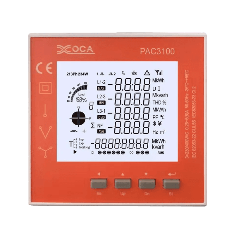 PAC3100 Akıllı Dijital LCD WiFi Elektronik Güç Ölçer