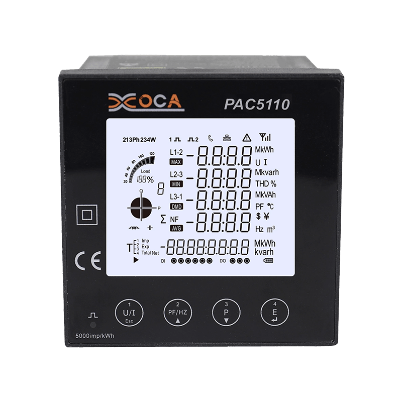 PAC5110 Trifaze Dijital LCD Elektrik Panel Güç Ölçer