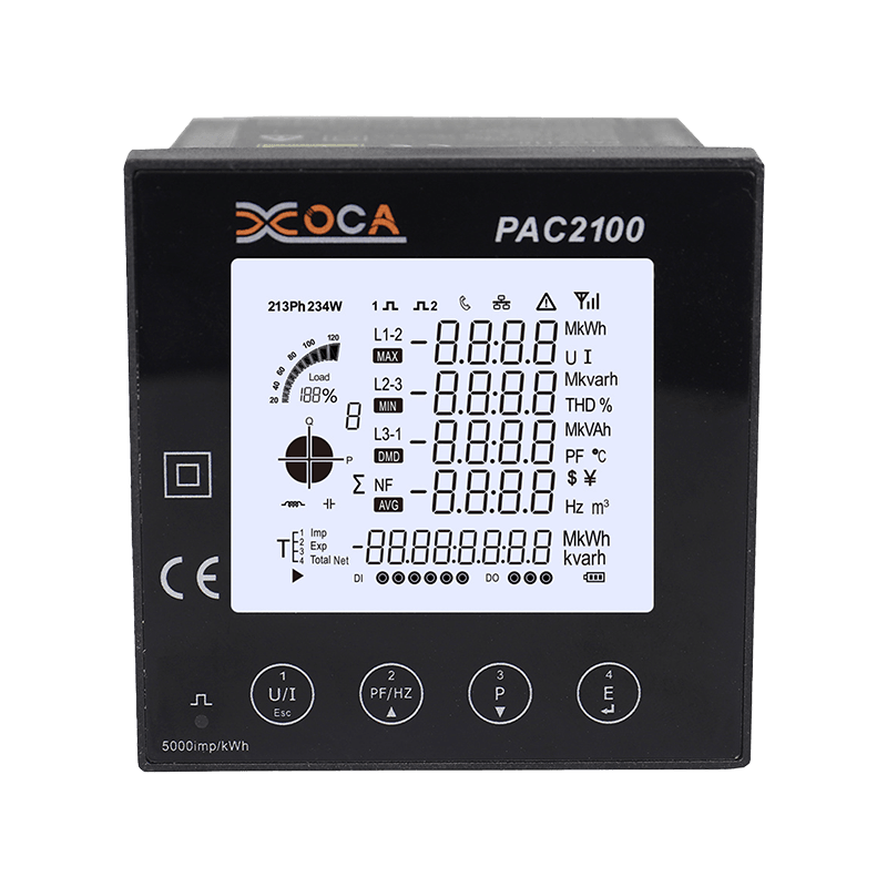 PAC2100 Büyük LCD Dijital Akıllı Güç Ölçer Enerji Ölçer